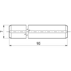 Kołek sprężysty 7x90 mm DIN1481 25 szt. Kramp