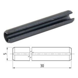 Kołek sprężysty 5x30 mm DIN1481 25 szt. Kramp