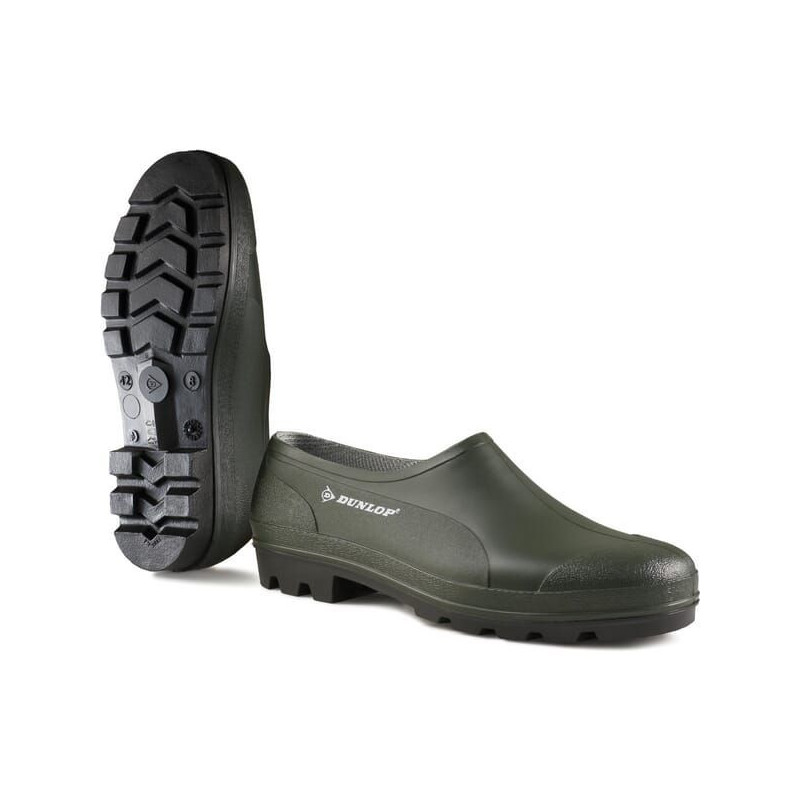 Chodaki zielone gumowe, roz. 45 Slip on Wellie Dunlop