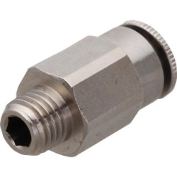 Śrubunek wtykowy prosty 6 mm