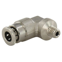 Śrubunek wtykowy 90° 6 mm