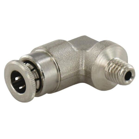 Śrubunek wtykowy 90° 6 mm