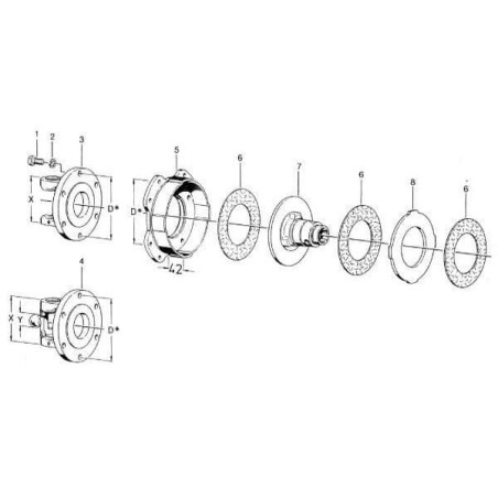 Mostek, 1 3/8 70 x 25 x 20