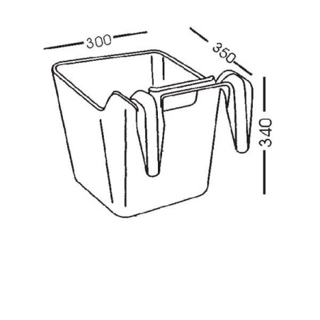 Karmidło z zawiesiem, zielone, 13,5 l