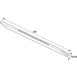 Dłuto wysuwane 30x30 mm obracalne G&B