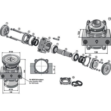 Kołnierz zewnętrzny fi 158 mm