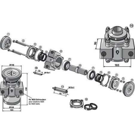 Kołnierz zewnętrzny fi 158mm