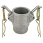 "Gniazdo Camlock typ D aluminium, gwint wew. 1"""