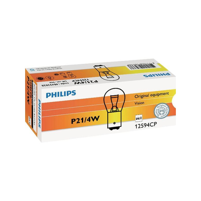 Żarówka 12V P21/4W 21/4W BAZ15d Philips