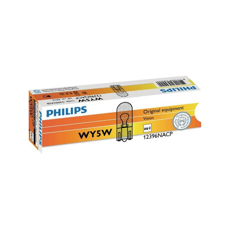 Żarówka 12V WY5W 5W W2.1x9.5d Philips