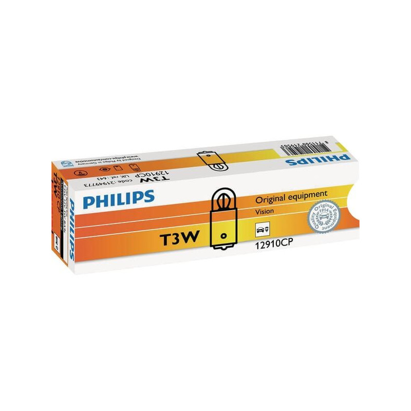 Żarówka 12V T3W 3W BA9s Philips