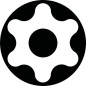 "Nasadka Torx z otworem 1/4"", TX 9"