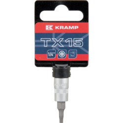 "Nasadka Torx z otworem 1/4"", TX 15"