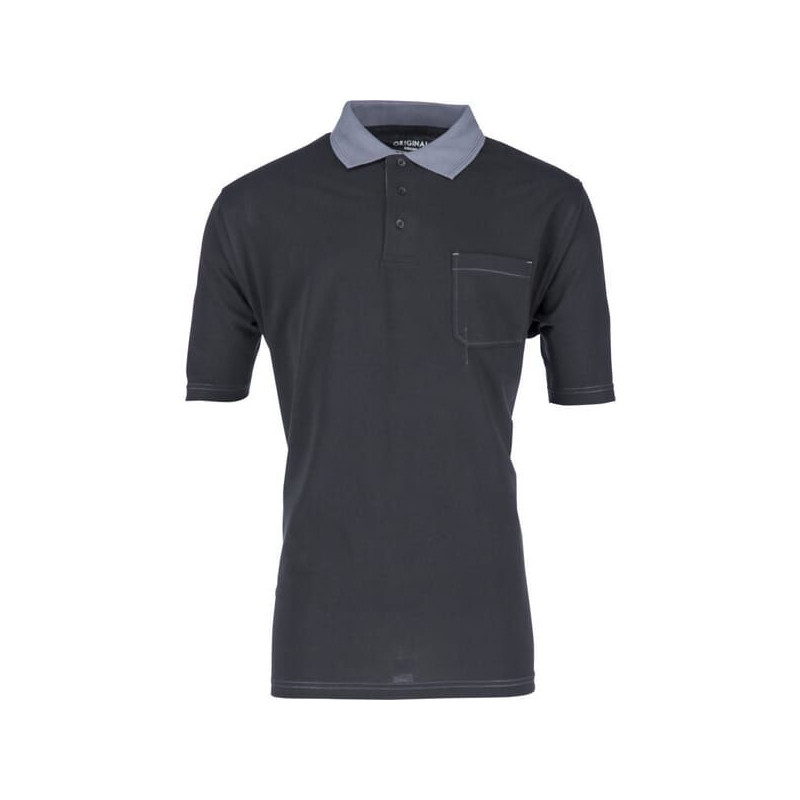 Koszulka polo, czarno/szara, roz. XS Original Kramp