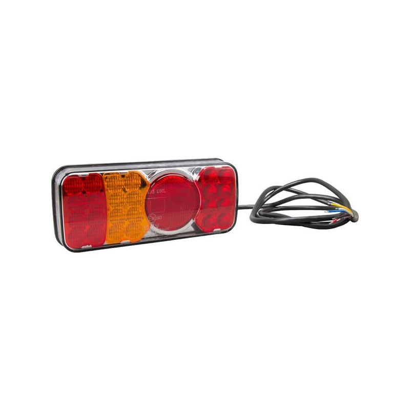 Lampa tylna zespolona LED, lewa, prostokątna, 12/24V Kramp