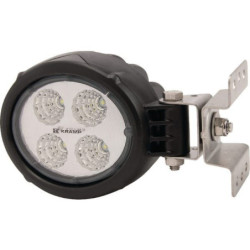 Lampa robocza LED, okrągła, 18W 1500 lm 10/30V światło rozproszone z wtyczką Deutsch, 4 LED Kramp