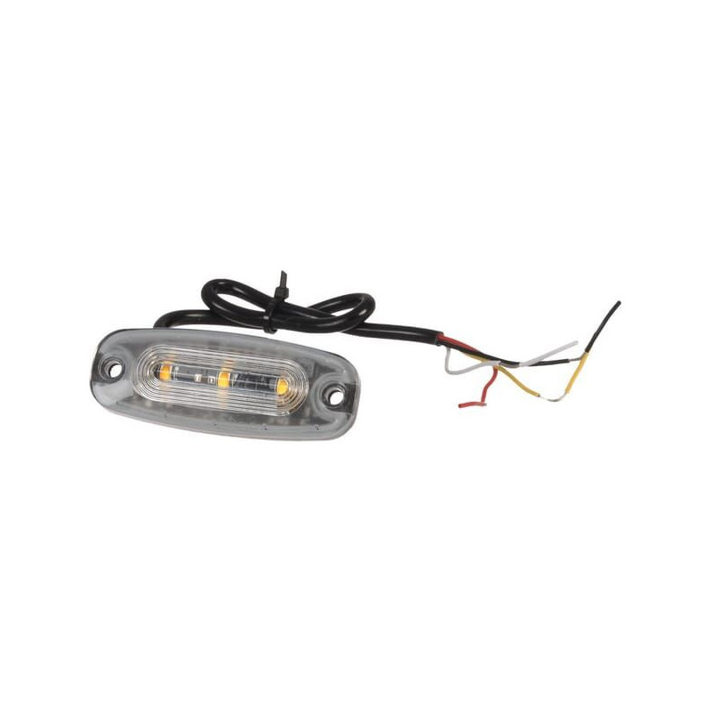 Lampa ostrzegawcza LED, 3 LED 15W 9/30V przewód 30cm