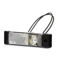 Lampa obrysowa LED, prostokątna, 12/24V z przewodem Kramp