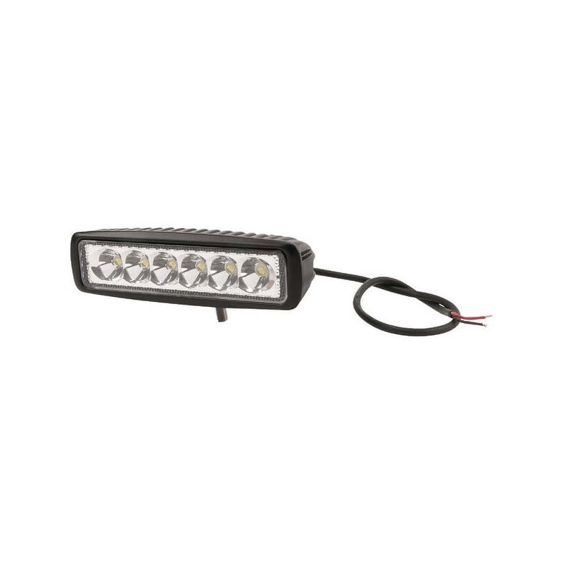 Lampa robocza LED, prostokątna, 18W 1440 lm 10/30V światło skupione 6 LED gopart