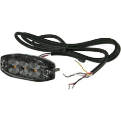 Lampa ostrzegawcza, bursztynowa, 3 LED