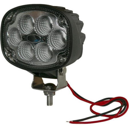 Lampa robocza LED, owalna 30W 3000lm z wtyczką Deutz, światło rozproszone 6 LED Kramp