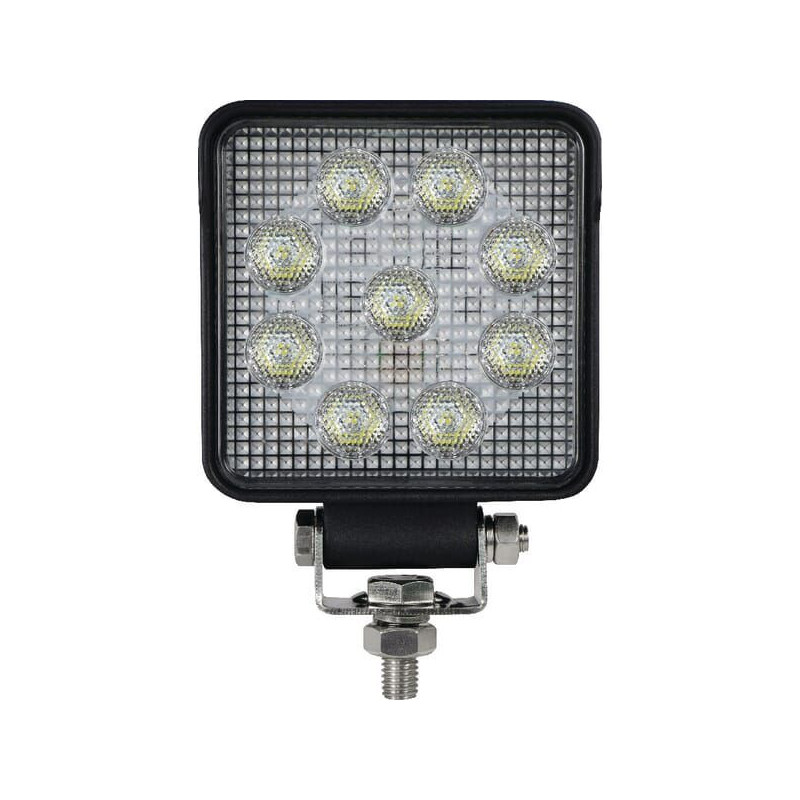 Lampa robocza LED, kwadratowa, 15W 1710 lm 10/30V światło rozproszone 9 LED gopart