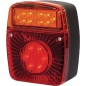 Lampa tylna zespolona LED, kwadratowa, 12/24V Kramp