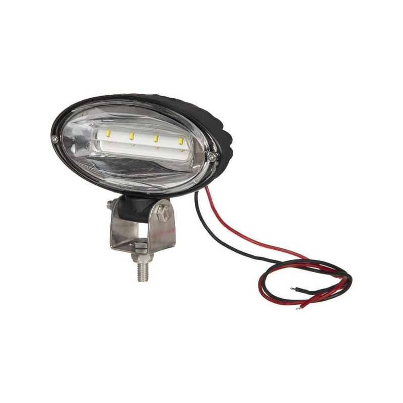 Lampa robocza LED, owalna 40W 3500lm 10/30V światło ultra szerokokątne rozproszone 8 LED Kramp