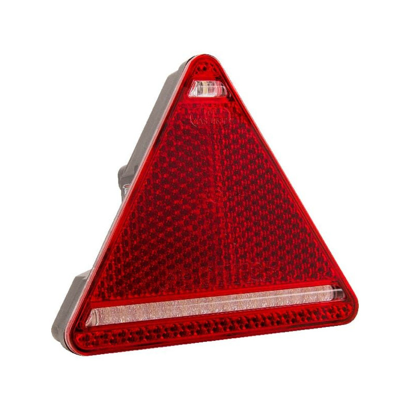 Lampa tylna zespolona LED, prawa, trójkątna, 12/24V 5-pinowa Kramp