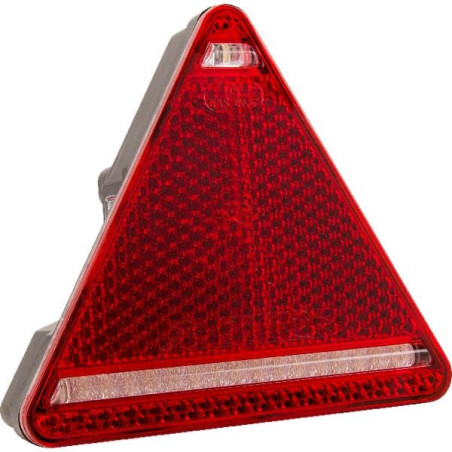 Lampa tylna zespolona LED, prawa, trójkątna, 12/24V 5-pinowa Kramp