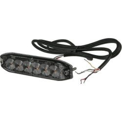 Lampa ostrzegawcza, bursztynowa, 6 LED