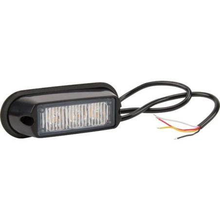 Lampa ostrzegawcza LED, 6W 12/24V pomarańczowa przykręcana 3 LED Kramp