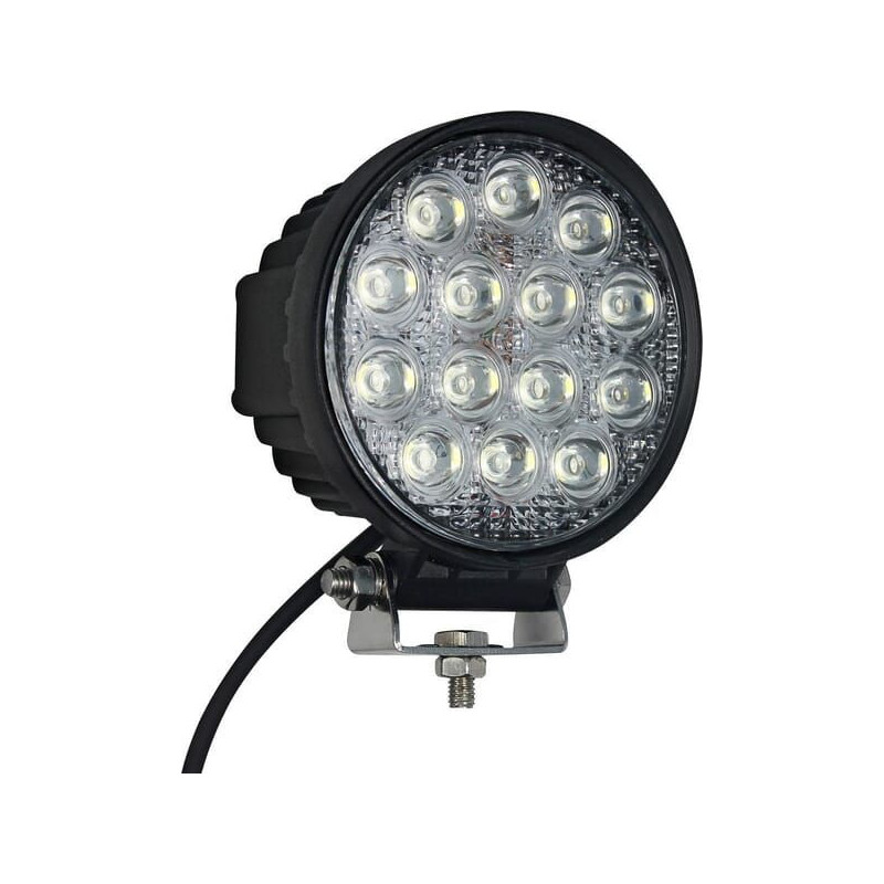 Lampa robocza LED, okrągła, 42W 3360 lm 10/30V światło skupione 14 LED gopart