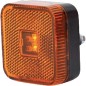 Lampa obrysowa LED, kwadratowa, 12/24V z przewodem i uchwytem Kramp