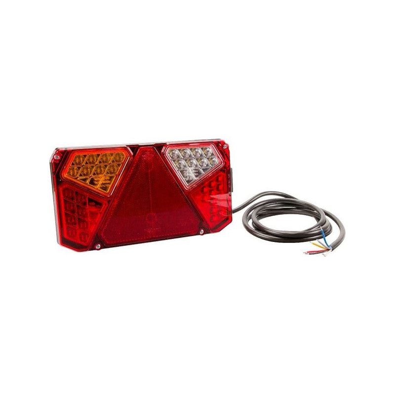 Lampa tylna zespolona LED, lewa, prostokątna, 12/24V Kramp