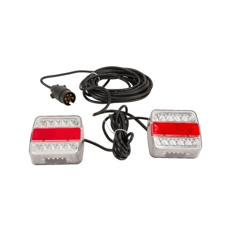 Zestaw lamp LED 12V przykręcanych przewód 7.5 m