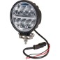 Lampa robocza LED, okrągła, 24W 2272 lm 9/36V światło rozproszone z wtyczką Deutsch, 16 LED Kramp