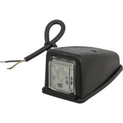 Lampa obrysowa LED, narożna, 0.5/1W kwadratowa, 12/24V biała 3 LED Kramp