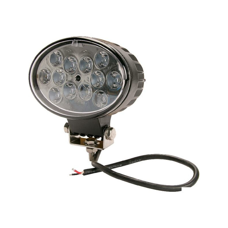 Lampa robocza LED, owalna 36W 2760lm 10/30V światło skupione 12 LED Kramp