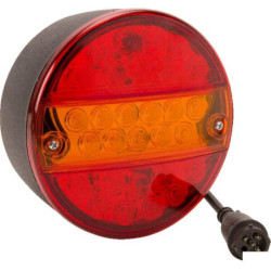 Lampa tylna zespolona LED, okrągła 12V Ø 142 mm 5-pin Kramp