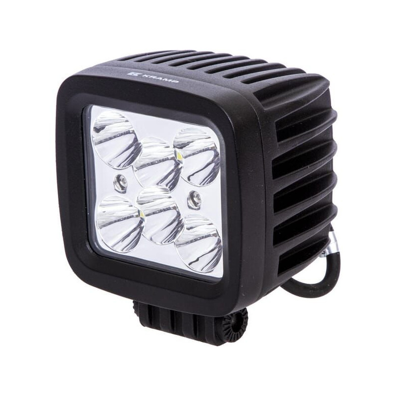 Lampa robocza LED, kwadratowa, 42W 3780 lm 10/30V światło skupione 6 LED Kramp