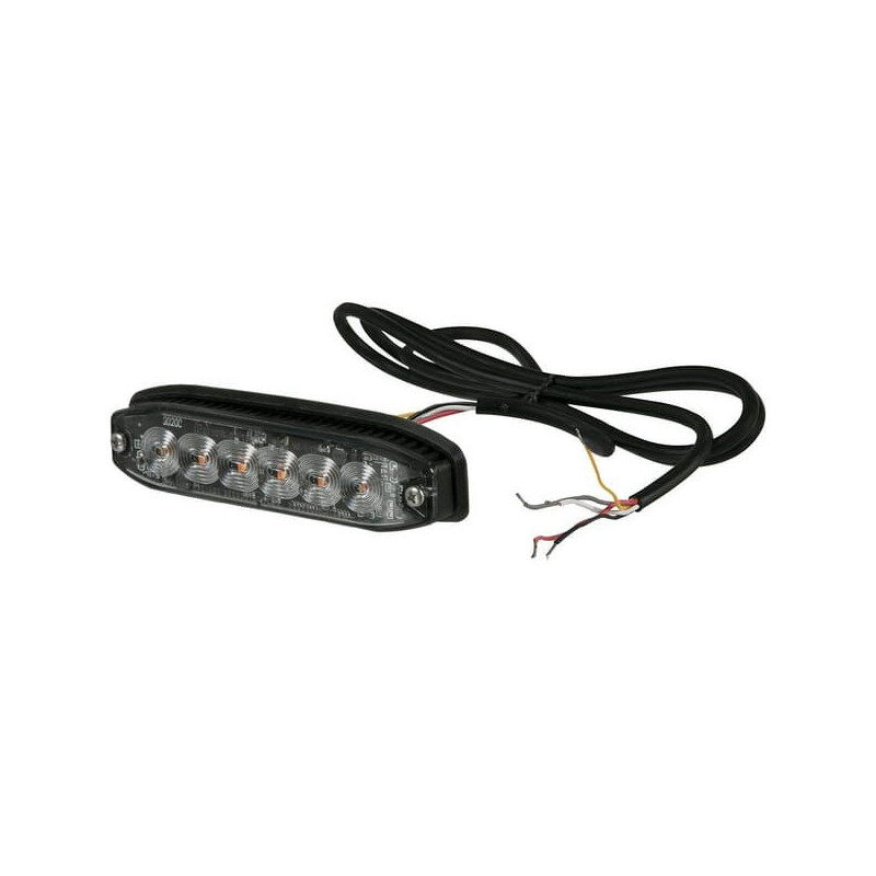 Lampa ostrzegawcza, bursztynowa, 6 LED, TA2