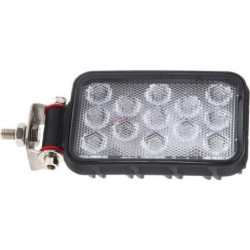 Lampa robocza LED, prostokątna 13W 1600lm 12/36V z wtyczką Deutsch 2-pin, światło rozproszone 13 LED Kramp