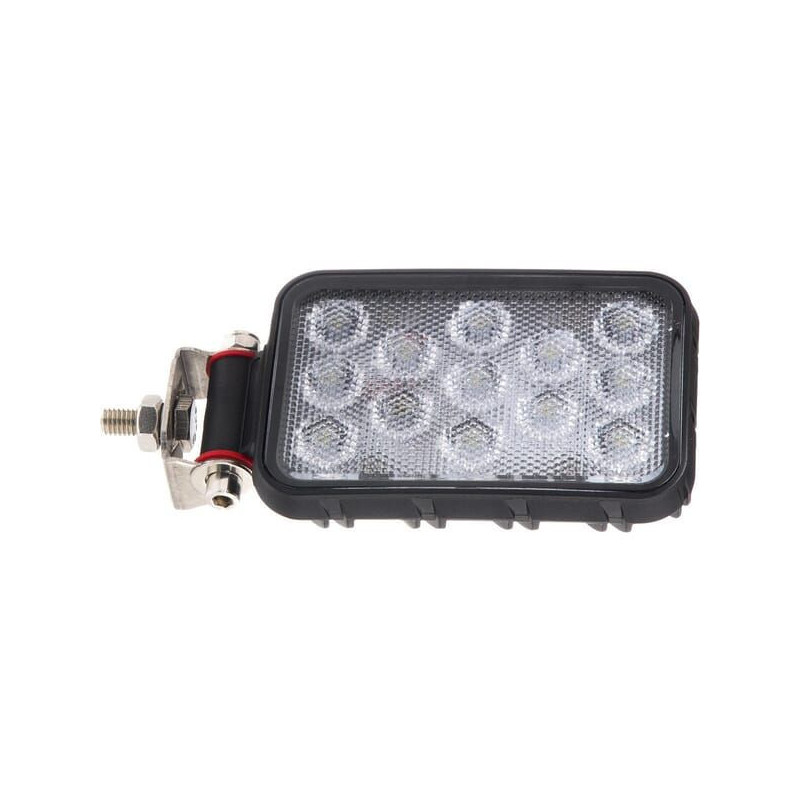 Lampa robocza LED, prostokątna 13W 1600lm 12/36V z wtyczką Deutsch 2-pin, światło rozproszone 13 LED Kramp