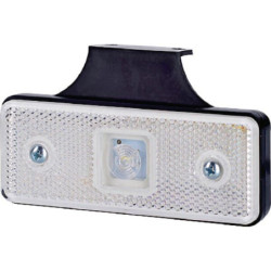 Lampa obrysowa LED, 0.4/0.7W prostokątna, 12/24V biała 1 LED gopart