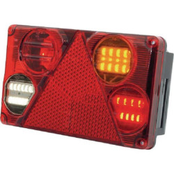 Lampa tylna zespolona LED, prawa, prostokątna, 12/24V Kramp