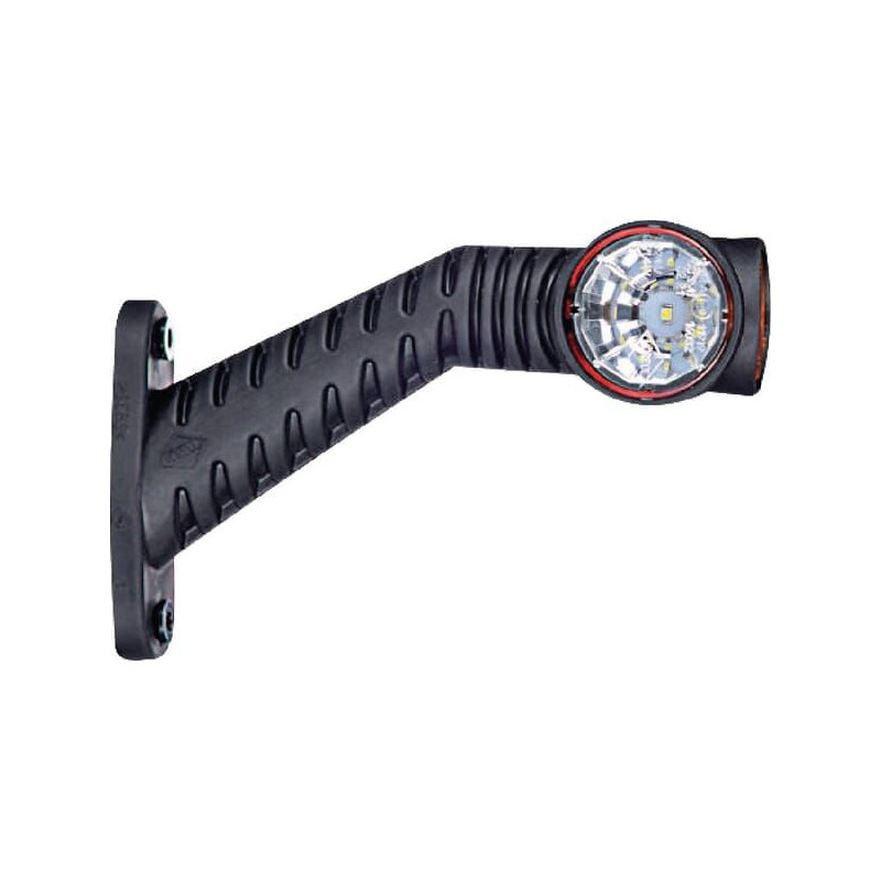 Lampa obrysowa LED, lewa 0.7/1.4W 12/24V biała/pomarańczowa/czerwona 3 LED Kramp