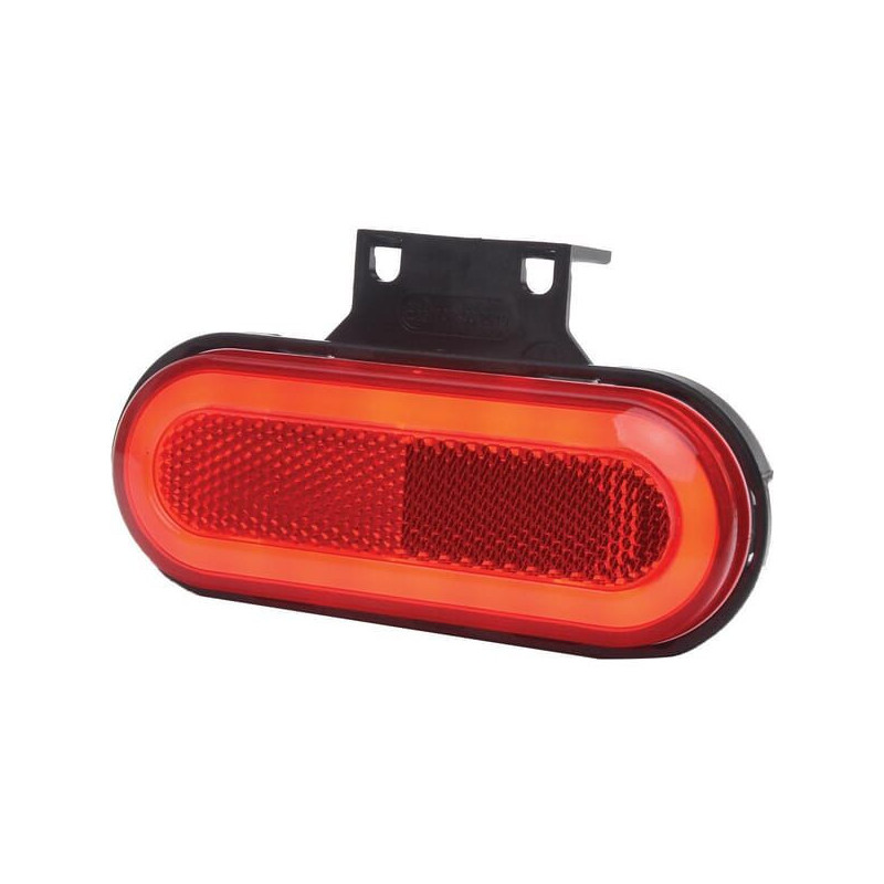 Lampa obrysowa LED, prostokątna, 12-24V, 124x49x20 mm, Kramp