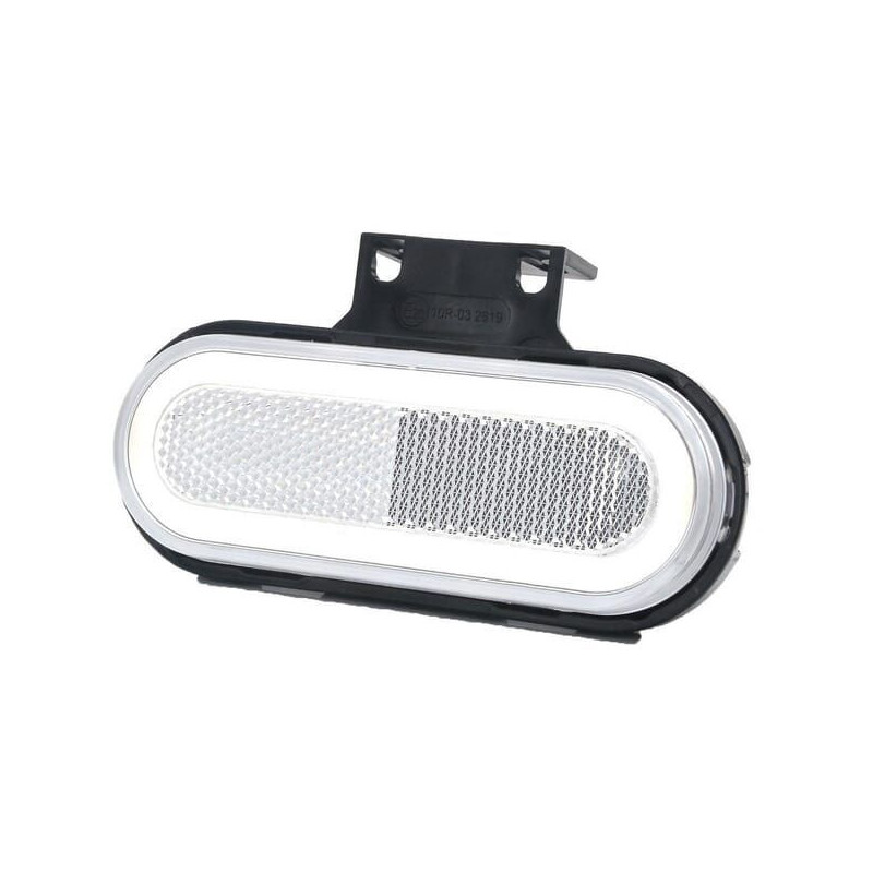 Lampa obrysowa LED, prostokątna, 12-24V, 124x49x20 mm, Kramp