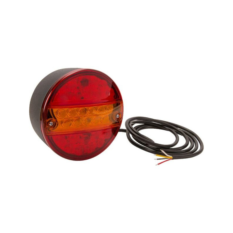 Lampa tylna zespolona LED, okrągła 12V Ø 142 mm Kramp